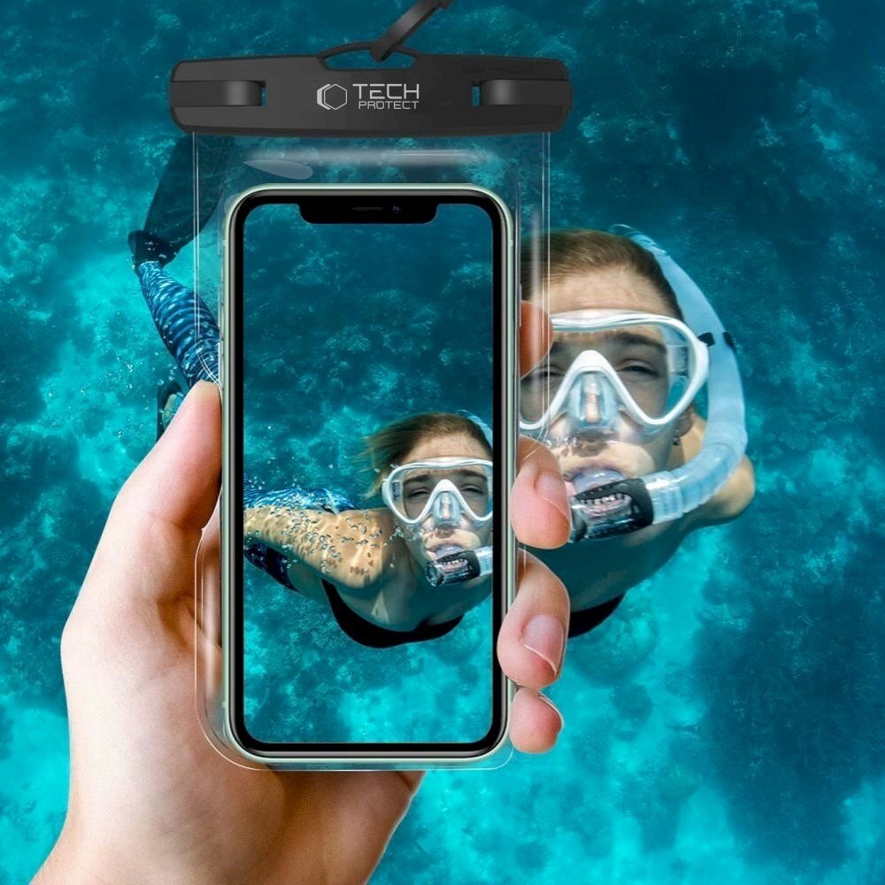 Tech-Protect UWC7 waterproof Dėklas universal smartphones up to 6.9" - Juodas 4 Tech-Protect UWC7 waterproof Dėklas universal smartphones up to 6.9" - Juodas 4