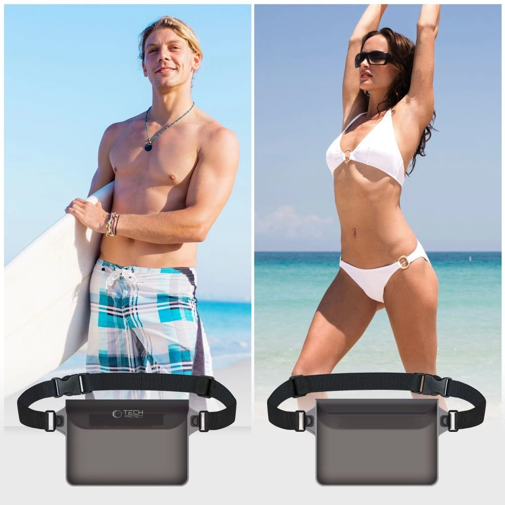 Tech-Protect UWP10 Vandeniui atsparus maišelis – juodas 5