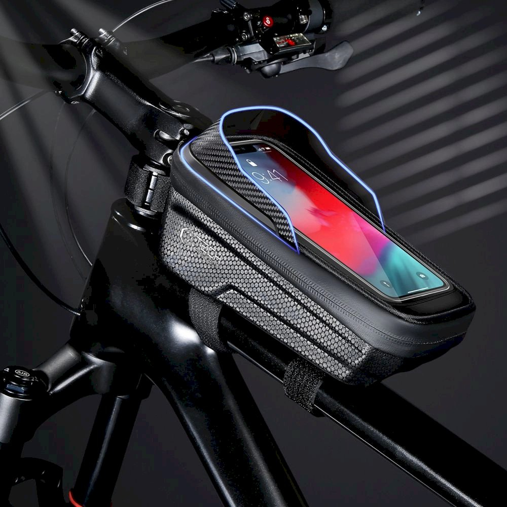Tech-Protect V2 bicycle bagspace a 1l phone - Juodas 1 Tech-Protect V2 bicycle bagspace a 1l phone - Juodas 1