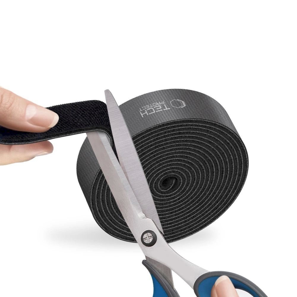Tech-Protect Velcro kabelių organizatorius 3 m – juodas 1