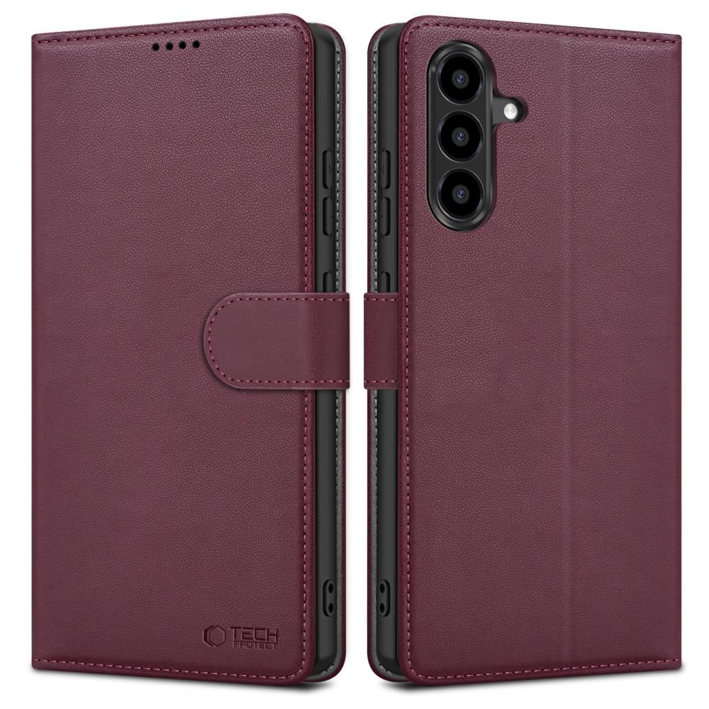 Samsung Galaxy A26 5G / A17 4G / 5G dėklas Tech-Protect Wallet – bordo Samsung Galaxy A26 5G / A17 4G / 5G dėklas Tech-Protect Wallet – bordo
