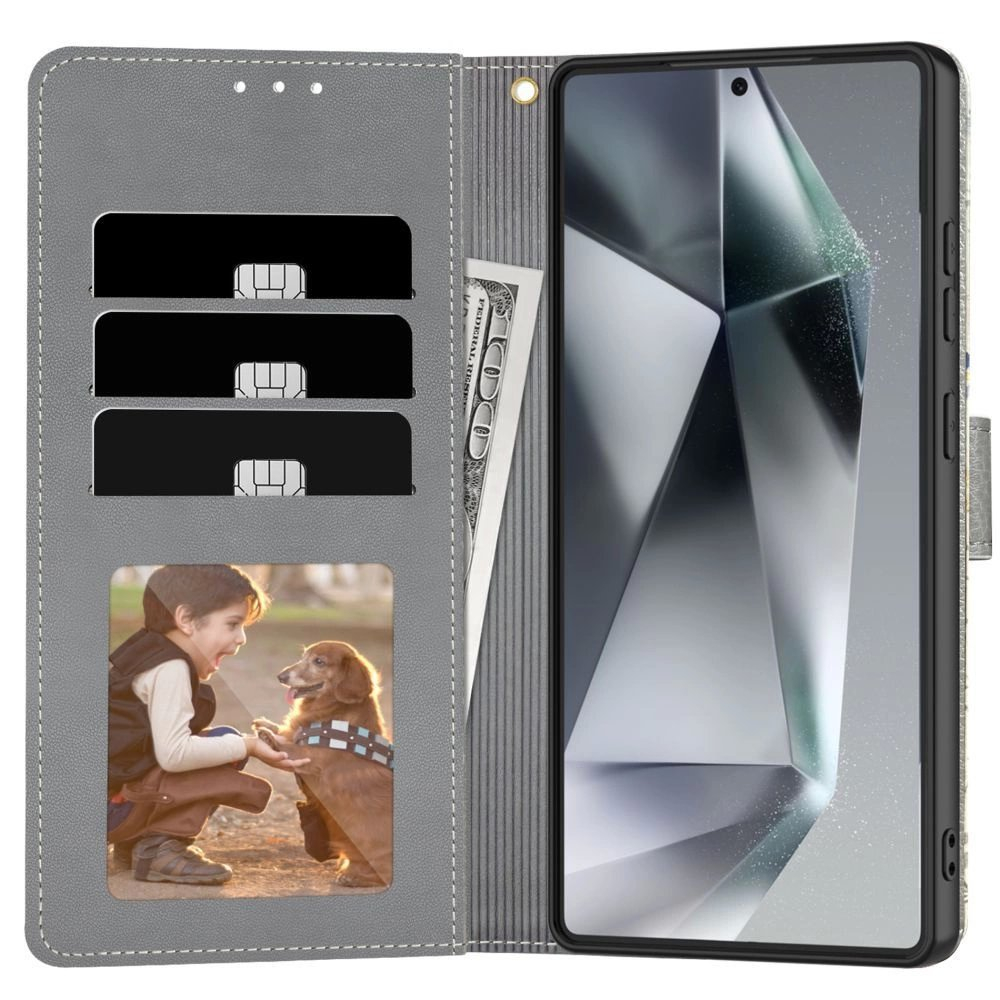 Tech-Protect Piniginės tipo Dėklas skirtas Samsung Galaxy A56 5G - Baltas Daisies 1