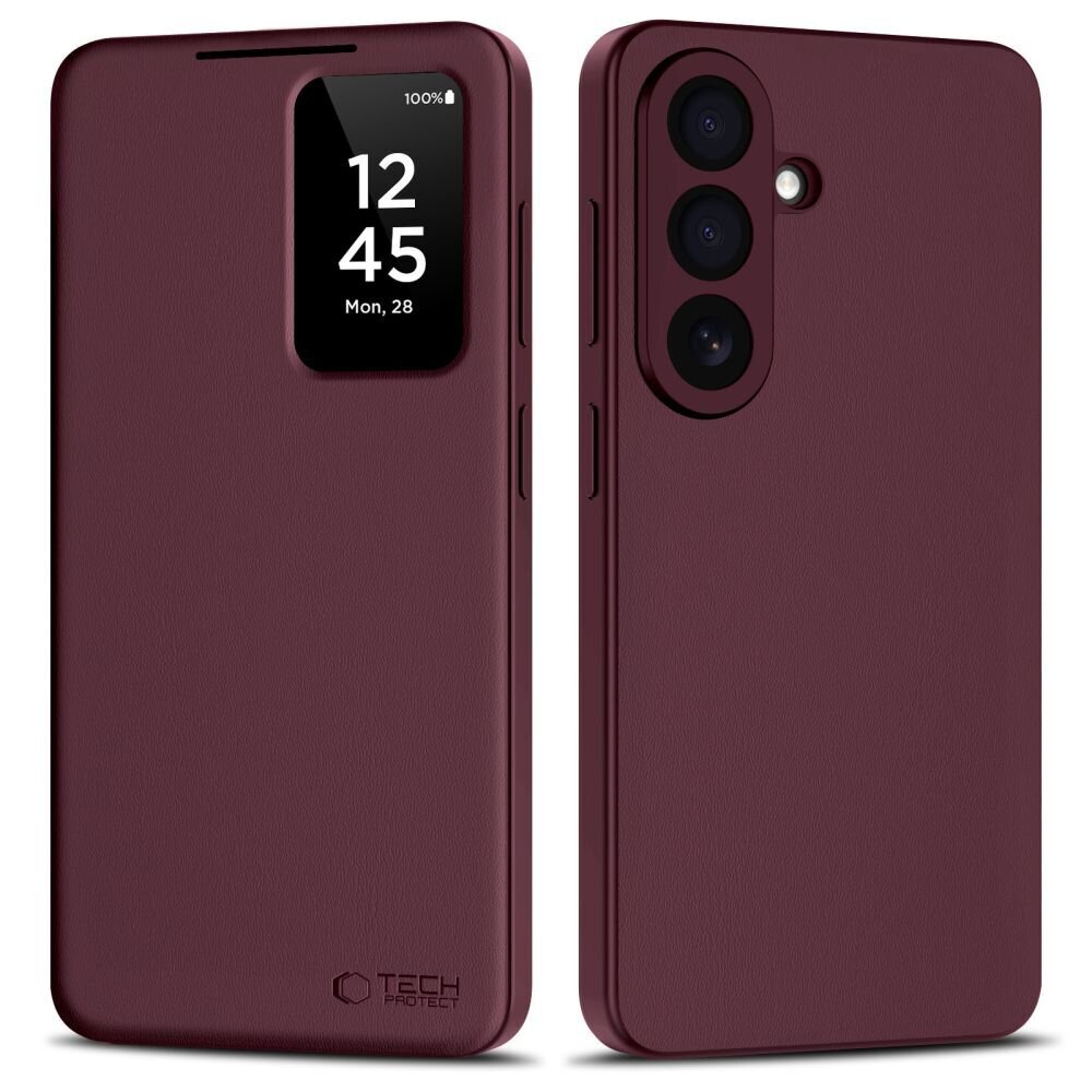Samsung Galaxy S26+ Tech-Protect Wallet dėklas – bordo Samsung Galaxy S26+ Tech-Protect Wallet dėklas – bordo