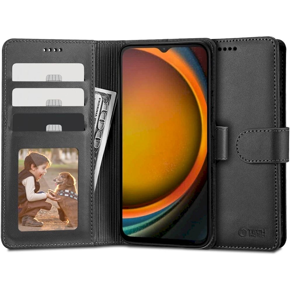 Tech-Protect Wallet Dėklas Samsung Galaxy XCover 7 - Juodas Tech-Protect Wallet Dėklas Samsung Galaxy XCover 7 - Juodas
