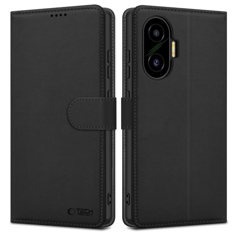 Xiaomi Poco F7 5G dėklas Tech-Protect Wallet – juodas