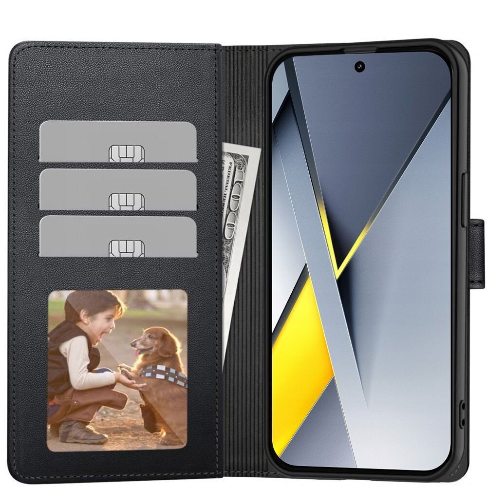 Xiaomi Poco F8 Tech-Protect Wallet dėklas – juodas 1