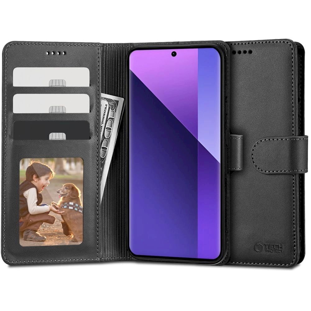 Tech-Protect Wallet Dėklas Xiaomi Redmi Note 13 Pro+ 5G - Juodas Tech-Protect Wallet Dėklas Xiaomi Redmi Note 13 Pro+ 5G - Juodas