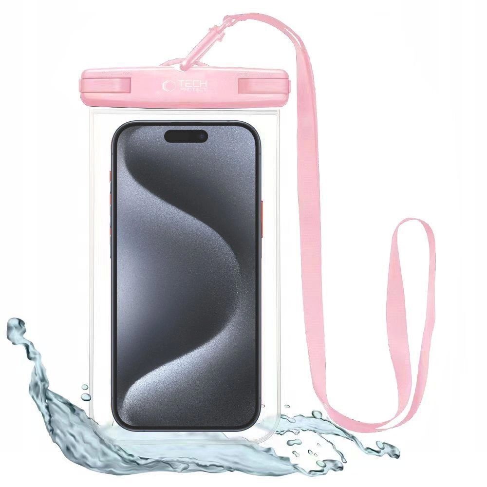 Tech-Protect Waterproof Dėklas UWC7 waterproof cover devices up to 6.9 - Rožinis Tech-Protect Waterproof Dėklas UWC7 waterproof cover devices up to 6.9 - Rožinis