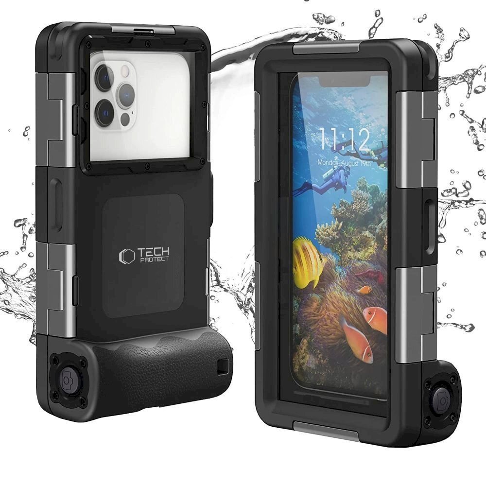 Tech-Protect Waterproof Dėklas waterproof IPX8 smartphones 4.7-6.7 - Juodas 2 Tech-Protect Waterproof Dėklas waterproof IPX8 smartphones 4.7-6.7 - Juodas 2