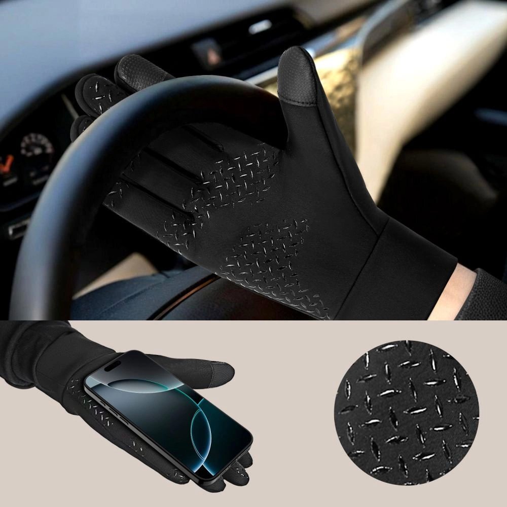 Pirštinės Tech-Protect WG01 su lietimui jautriais galiukais M dydis – juodos 2