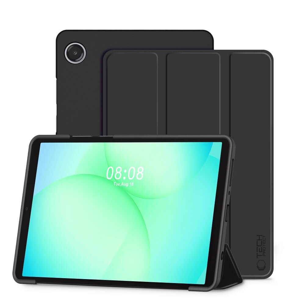 Samsung Galaxy Tab A9 / A11 8.7 (X110 / X115 / X133 / X135) TechProtect SmartCase dėklas – juodas