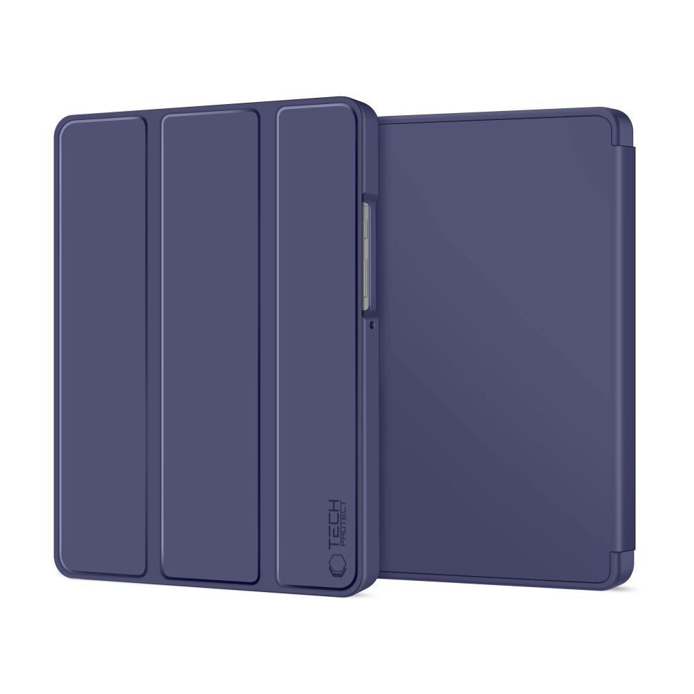 Samsung Galaxy Tab A9 / A11 8.7 (X110 / X115 / X133 / X135) TechProtect SmartCase dėklas – tamsiai mėlynas 1
