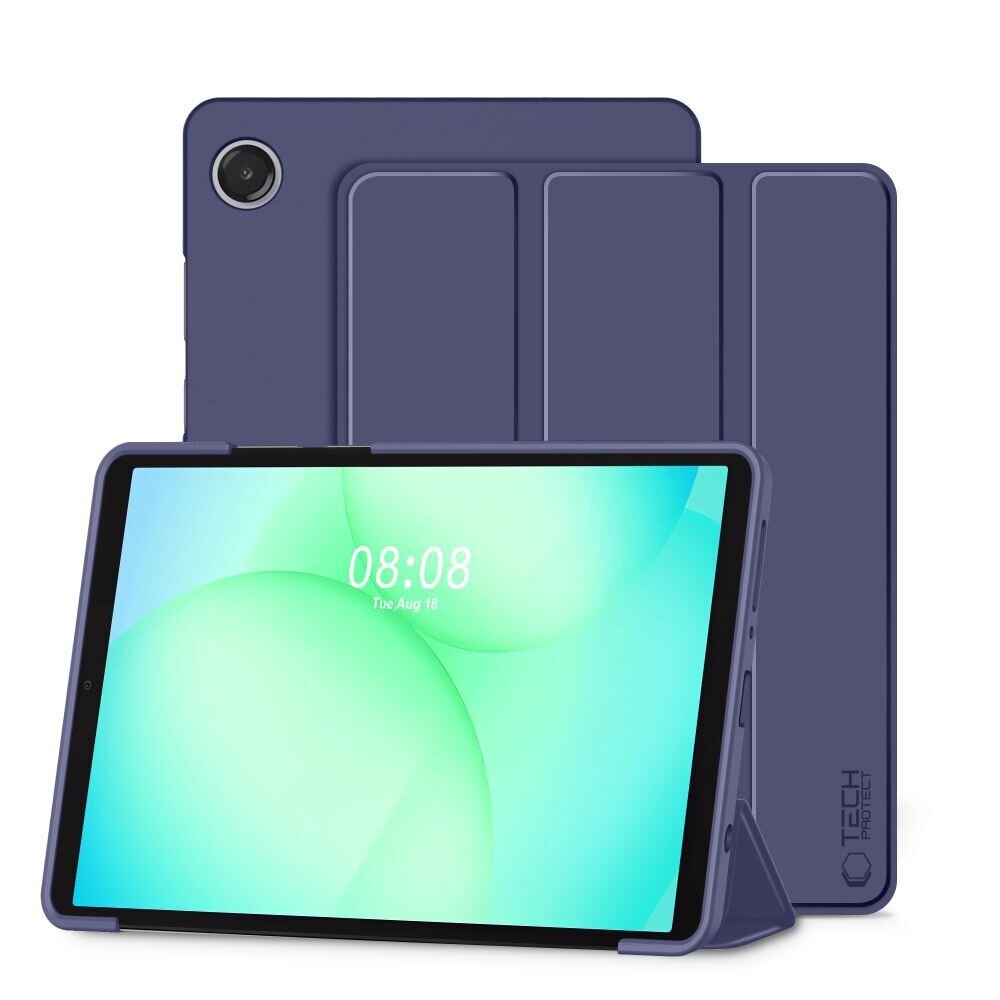Samsung Galaxy Tab A9 / A11 8.7 (X110 / X115 / X133 / X135) TechProtect SmartCase dėklas – tamsiai mėlynas