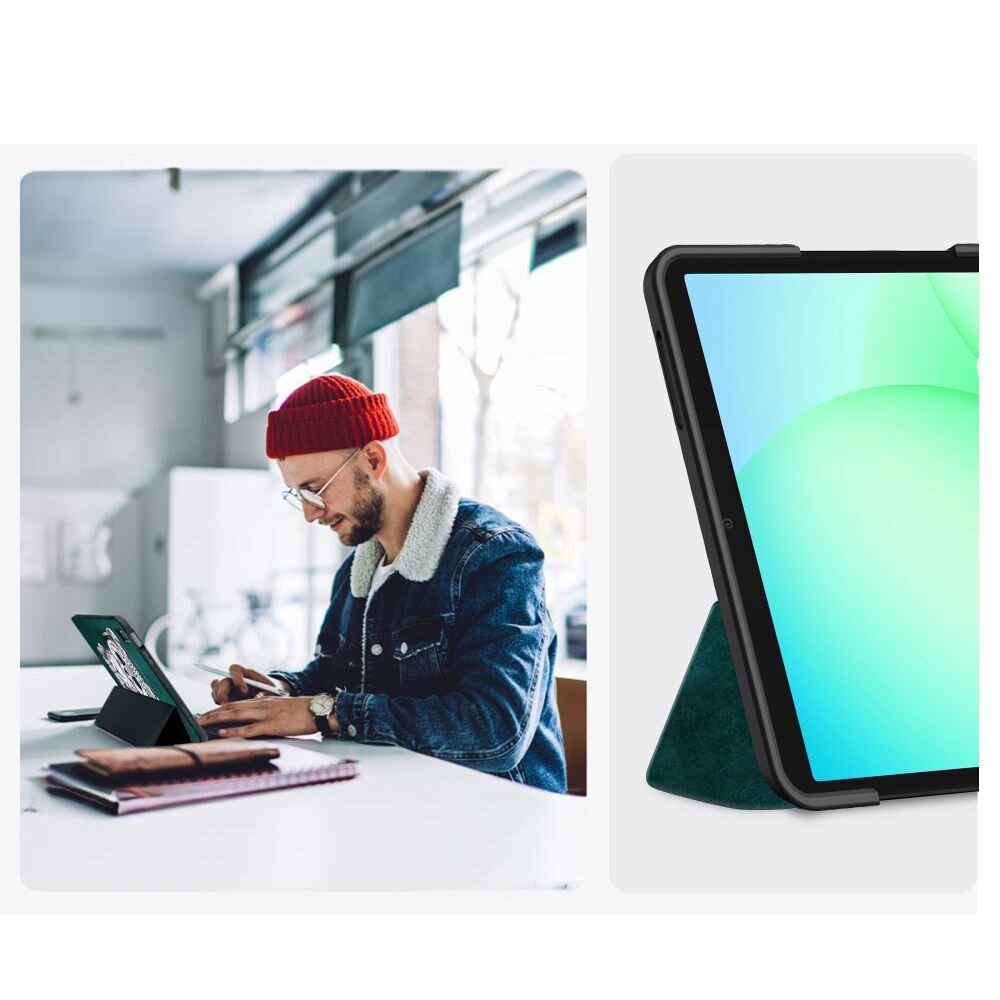 Samsung Galaxy Tab A9 / A11 8.7 (X110 / X115 / X133 / X135) TechProtect SmartCase dėklas – žalias 6 Samsung Galaxy Tab A9 / A11 8.7 (X110 / X115 / X133 / X135) TechProtect SmartCase dėklas – žalias 6