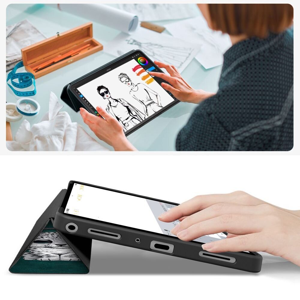 Samsung Galaxy Tab A9+ / A11+ Plus 11.0 (X210 / X215 / X216 / X230 / X235 / X236) TechProtect SmartCase dėklas – žalias 7