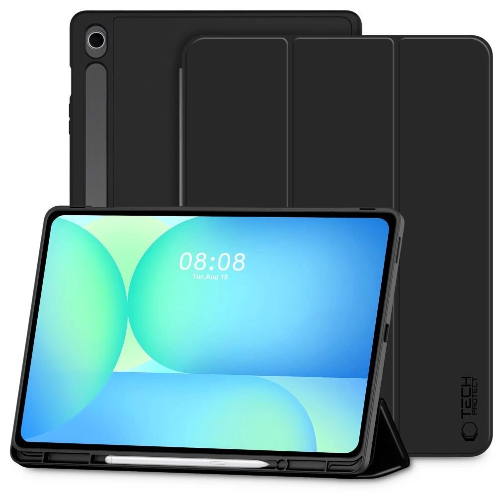 Samsung Galaxy Tab S10 FE+ 13.1 X620 / X626B dėklas TechProtect SmartCase Pen – juodas 1 Samsung Galaxy Tab S10 FE+ 13.1 X620 / X626B dėklas TechProtect SmartCase Pen – juodas 1