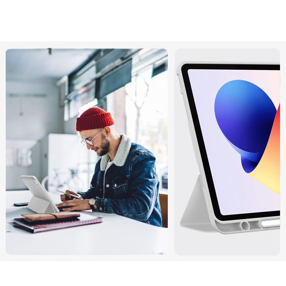 Xiaomi Poco Pad M1 / Redmi Pad 2 Pro 12.1 TechProtect SmartCase Pen dėklas – pilkas 8