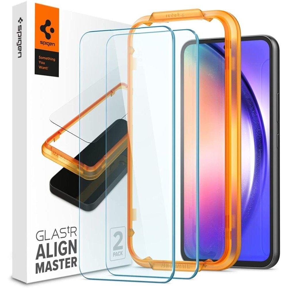 Ekrano apsauga Spigen ALM GLAS.TR 2-PACK SAMSUNG GALAXY A54 5G Skaidri Ekrano apsauga Spigen ALM GLAS.TR 2-PACK SAMSUNG GALAXY A54 5G Skaidri
