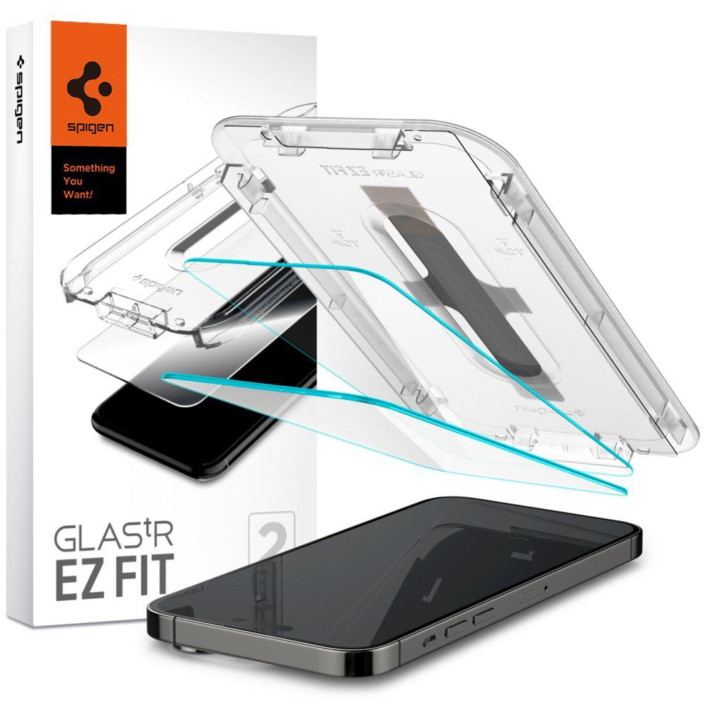 Ekrano apsauga TEMPERED GLASS Spigen GLAS.TR EZ FIT 2-PACK IPHONE 14 PRO MAX Ekrano apsauga TEMPERED GLASS Spigen GLAS.TR EZ FIT 2-PACK IPHONE 14 PRO MAX