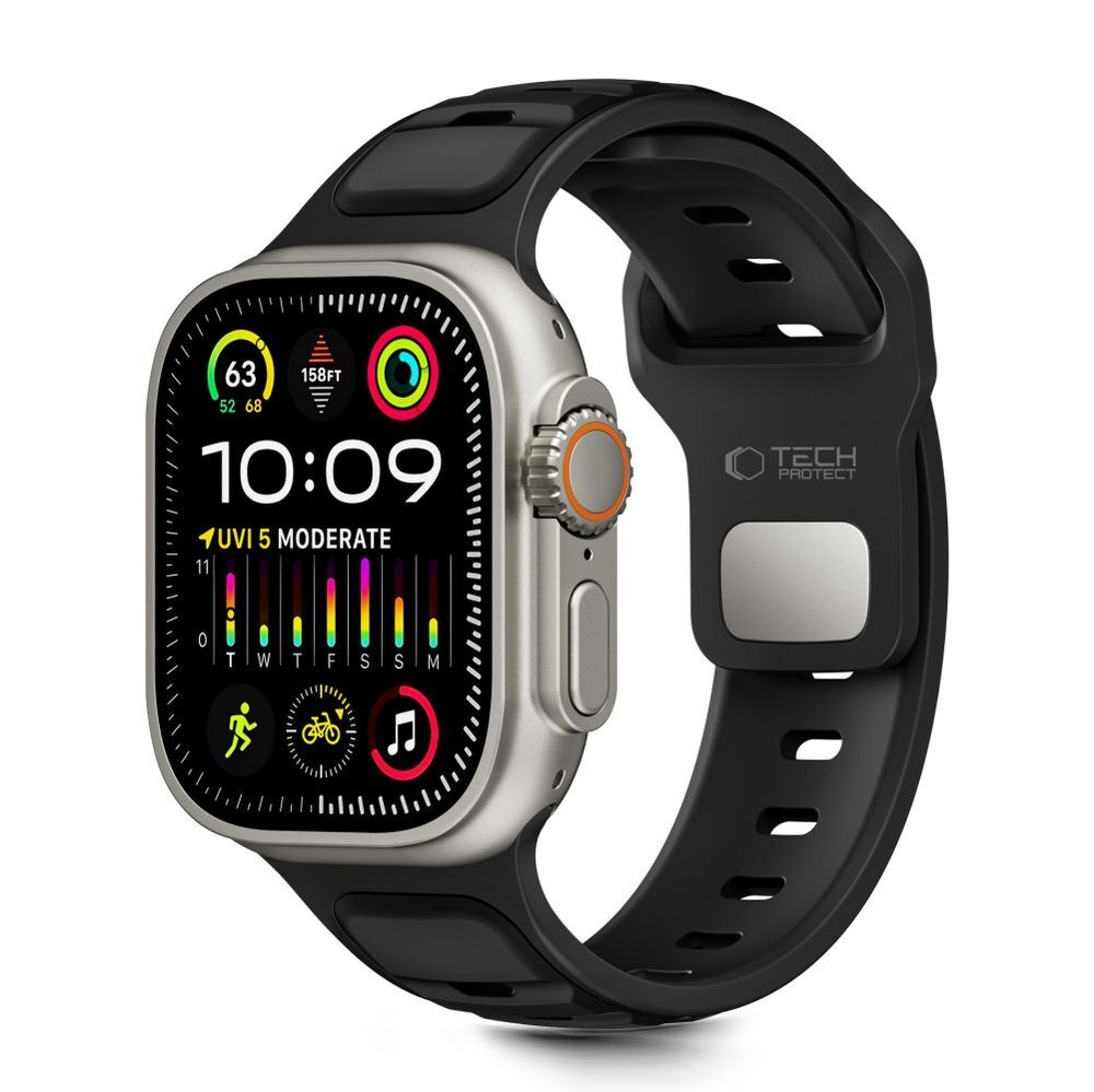 Apple Watch 44 / 45 / 46 / 49 mm Tech-Protect IconBand Line dirželis – juodas Apple Watch 44 / 45 / 46 / 49 mm Tech-Protect IconBand Line dirželis – juodas