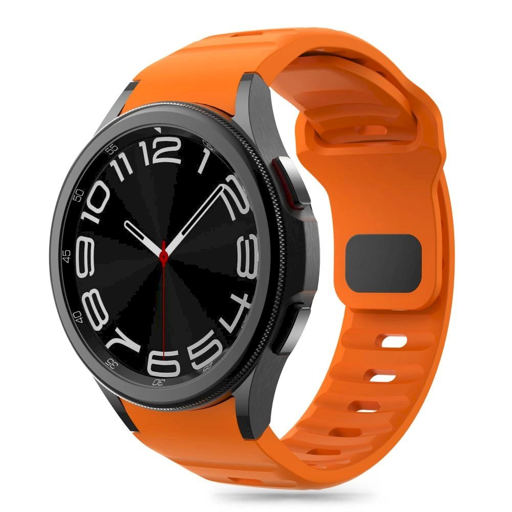 Tech-Protect Silicone Line Apyrankė Samsung Galaxy Watch 4 / 5 / 5 Pro / 6 / 7 / FE - Oranžinė