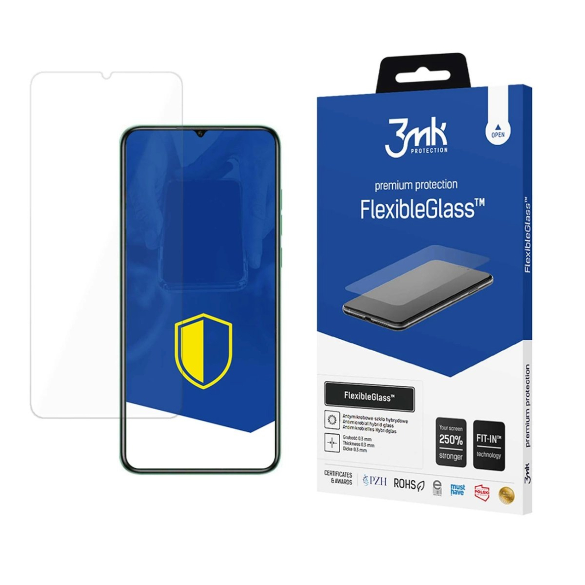 Apsauginis stiklas 3mk FlexibleGlass for Oukitel C53 Apsauginis stiklas 3mk FlexibleGlass for Oukitel C53