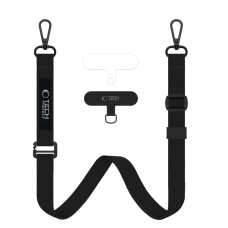 Tech-Protect C65 Rope Crossbody pakabinamas dirželis – juodas
