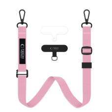 Tech-Protect C65 Rope Crossbody pakabinamas dirželis – rožinis