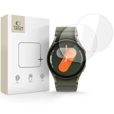 Samsung Galaxy Watch 40 / 41 / 42 / 43 / 44 mm Tech-Protect Glass Fit+ grūdintas stiklas, 2 vnt. – skaidrus