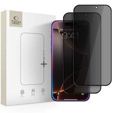 iPhone 16 Pro Max / 17 Pro Max Tech-Protect Glass Spy+ privatumo stiklas, 2 vnt.