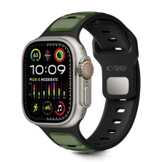 Apple Watch 44 / 45 / 46 / 49 mm Tech-Protect IconBand Line dirželis – juodas ir žalias