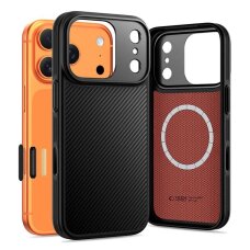 iPhone 17 Pro Tech-Protect Kevlar Aramid MagSafe dėklas – juodas