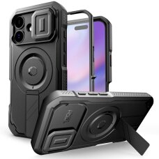 iPhone 17 dėklas Tech-Protect Kevlar su MagSafe – juodas iPhone 17 dėklas Tech-Protect Kevlar su MagSafe – juodas