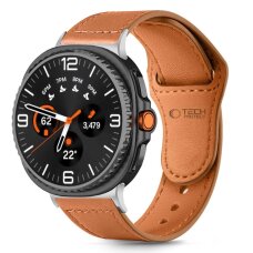 Samsung Galaxy Watch 40/44/46 mm Tech-Protect Leatherfit odinis dirželis – rudas
