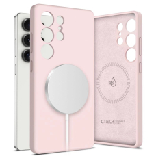 Tech-Protect Liquid Silikoninis MagSafe Dėklas skirtas Samsung Galaxy S25 Ultra - Rožinis