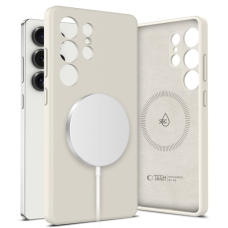Tech-Protect Liquid Silikoninis MagSafe Dėklas skirtas Samsung Galaxy S25 Ultra - Baltas