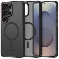 Samsung Galaxy S26 Ultra Tech-Protect MagCam MagSafe dėklas – juodas ir raudonas