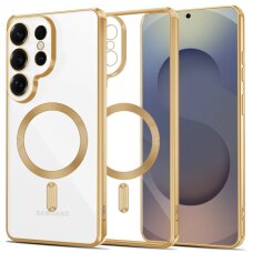 Samsung Galaxy S26 Ultra Tech-Protect MagFlex dėklas – auksinis skaidrus Samsung Galaxy S26 Ultra Tech-Protect MagFlex dėklas – auksinis skaidrus