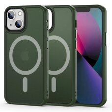 Akcija! Tech-Protect MagMat MagSafe Dėklas iPhone 13 mini - matte žalias