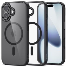 iPhone 17 dėklas Tech-Protect MagMat su MagSafe – juodas, skaidrus