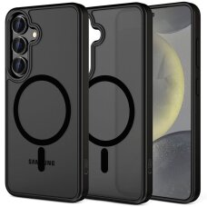 Samsung Galaxy S25 FE Tech-Protect MagMat dėklas – matinės juodos spalvos Samsung Galaxy S25 FE Tech-Protect MagMat dėklas – matinės juodos spalvos