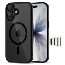 iPhone 17 Tech-Protect MagPeak MagSafe CC dėklas – skaidriai juodas iPhone 17 Tech-Protect MagPeak MagSafe CC dėklas – skaidriai juodas