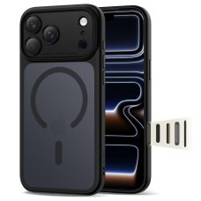 iPhone 17 Pro Tech-Protect MagPeak MagSafe CC dėklas – matinės juodos spalvos iPhone 17 Pro Tech-Protect MagPeak MagSafe CC dėklas – matinės juodos spalvos
