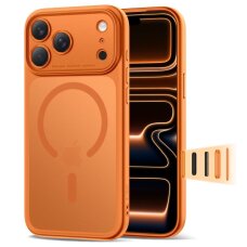 iPhone 17 Pro Tech-Protect Magpeak MagSafe CC dėklas – oranžinis