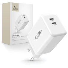 Tech-Protect NC45W-GAN 2-port PD45W įkroviklis – baltas