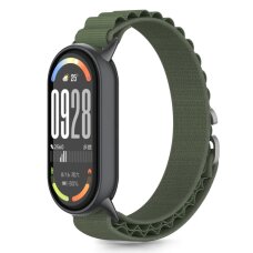 Xiaomi Smart Band 8 / 9 / 10 / NFC Tech-Protect Nylon Pro nailoninis dirželis – žalias