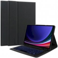 Tech-Protect SC Pen + Keyboard Dėklas klaviatūra Samsung Galaxy Tab S9 FE 10.9 X510 / X516B - Juodas