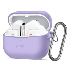 Samsung Galaxy Buds 3 / 3 FE / 3 Pro Tech-Protect Silicone Hook dėklas – violetinis Samsung Galaxy Buds 3 / 3 FE / 3 Pro Tech-Protect Silicone Hook dėklas – violetinis
