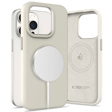 Tech-Protect Silikoninis PU Dėklas MagSafe iPhone 15 Pro - Beige