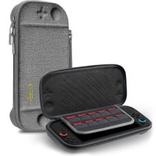 Nintendo Switch 2 dėklas Tech-Protect Slim Pouch – pilkas